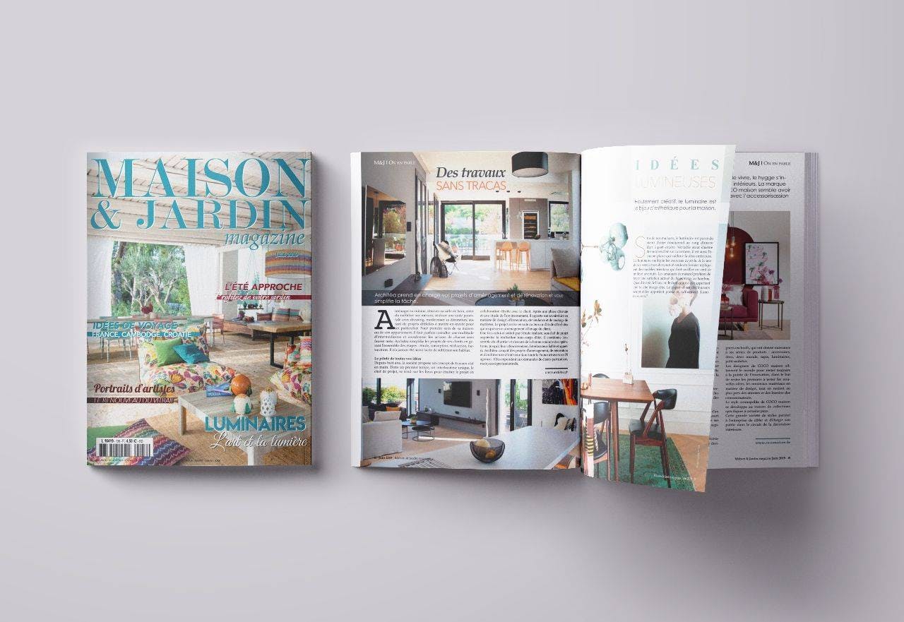 Architéa dans Maison & Jardin Magazine - édition juin 2019