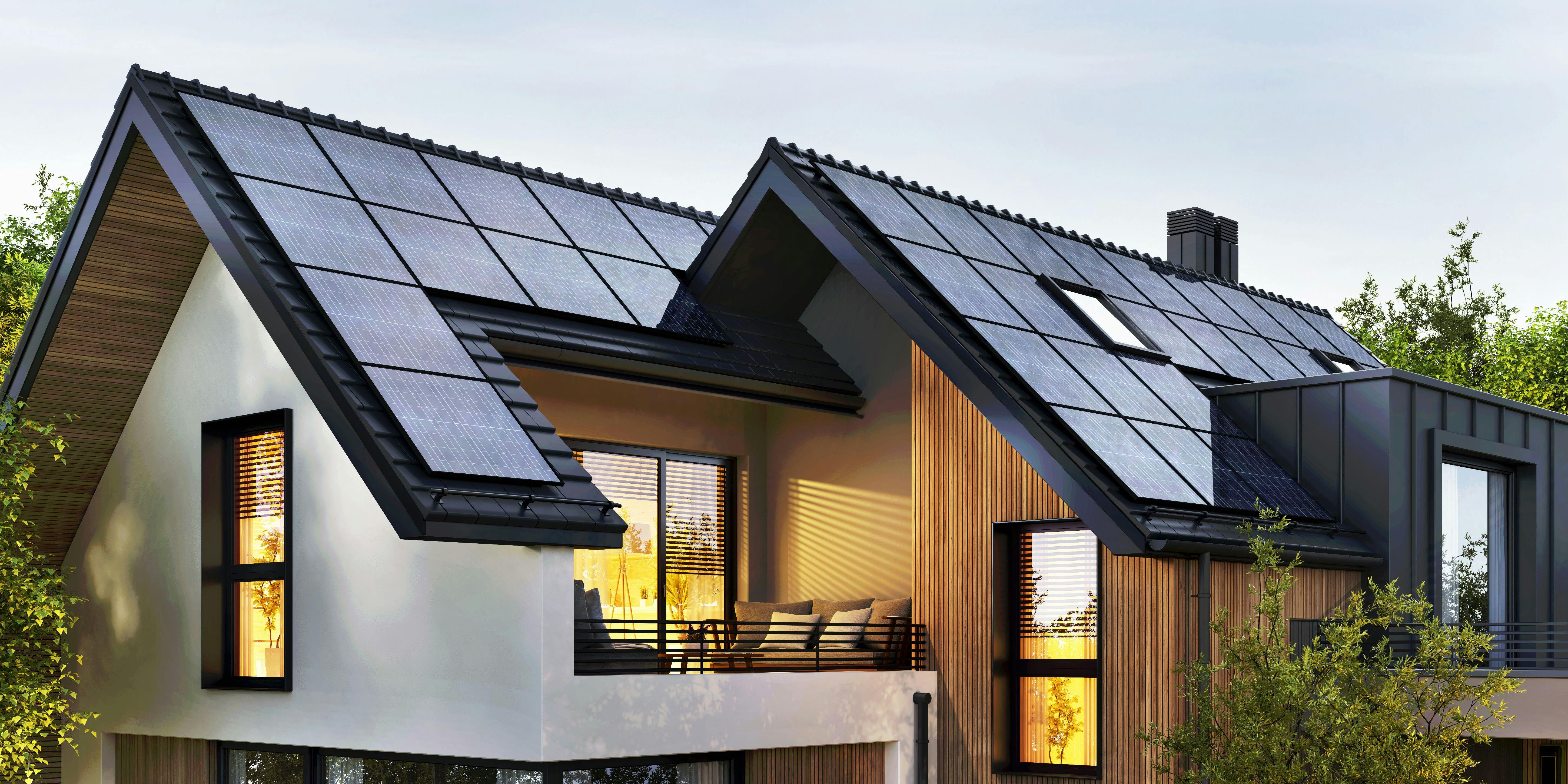 panneaux solaires photovoltaïques installés chez un particulier par Architéa