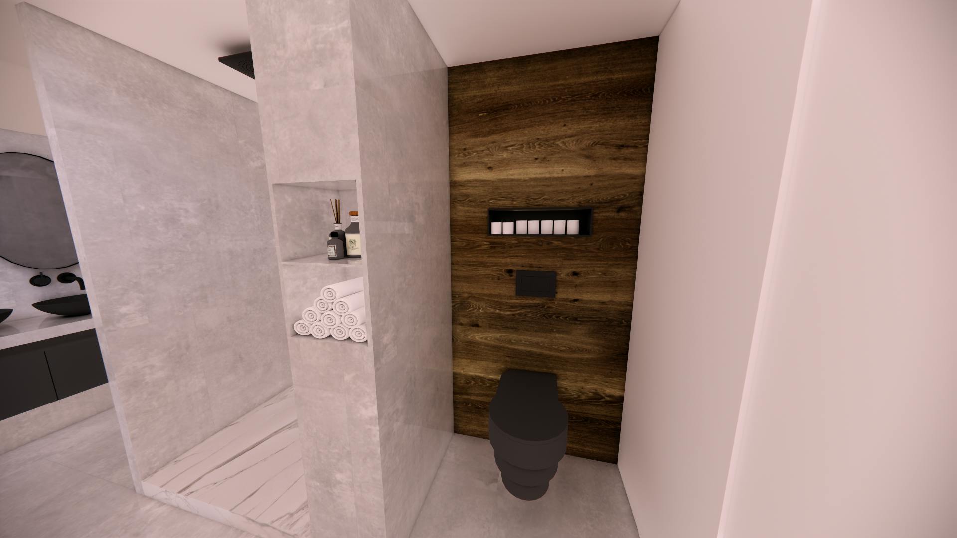 Salle de bain après rénovation de maison en Savoie par Architéa Chambéry