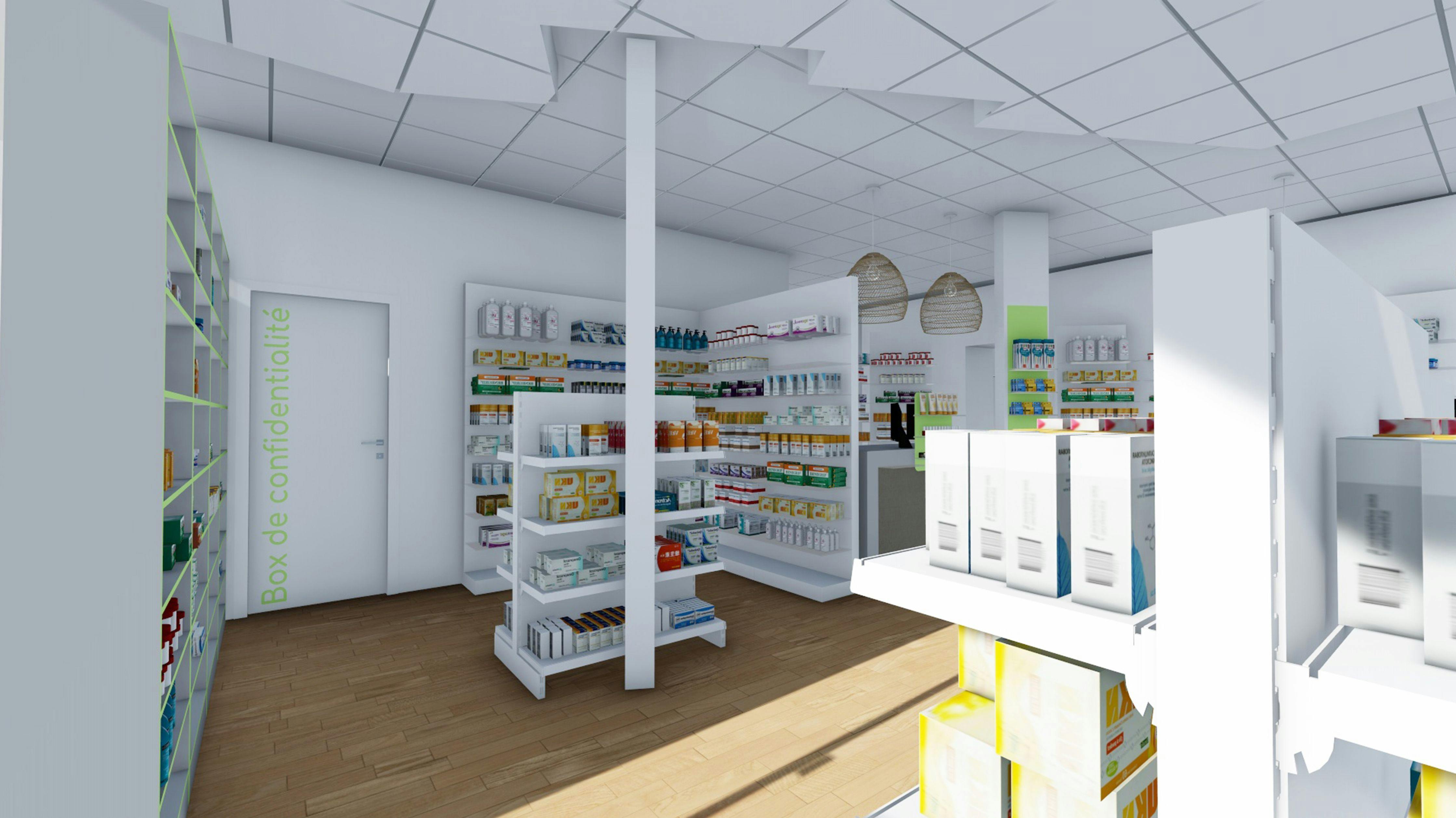 Pharmacie aménagée à Montpellier